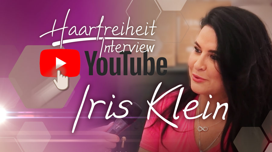 Linkbild Youtube Iris Klein Interview zur dauerhaften Haarentfernung bei Haarfreiheit