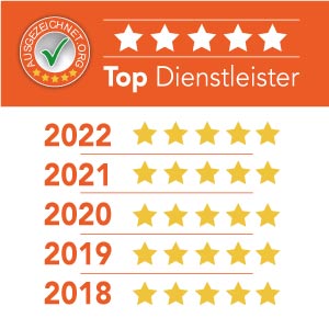 Auszeichnung von ausgezeichnet.org als Top Dienstleister im Bereich der Haarentfernung